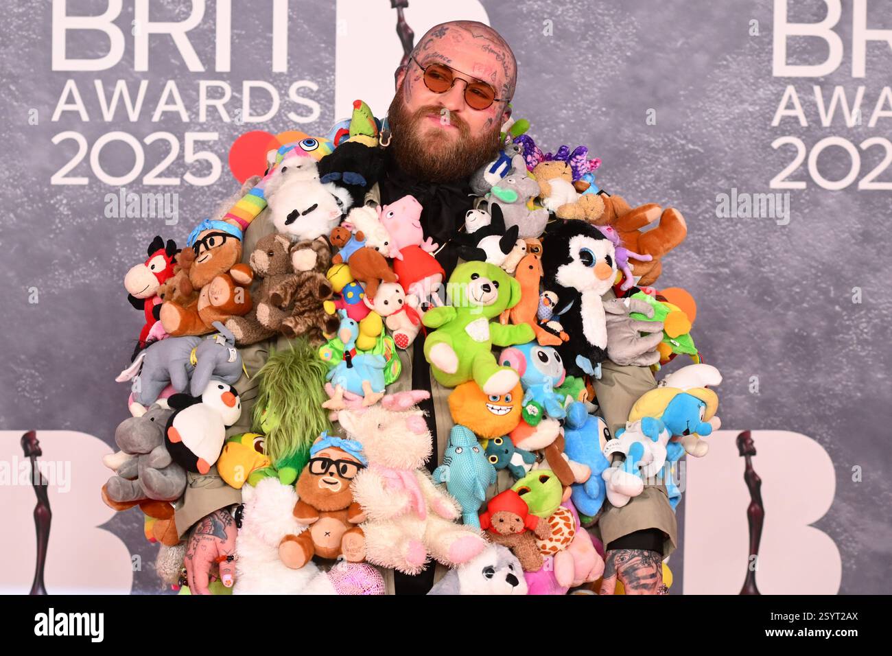 London, UK. 1 March 2025. Teddy Swims arriving for The BRIT Awards 2025 at London's O2 Arena