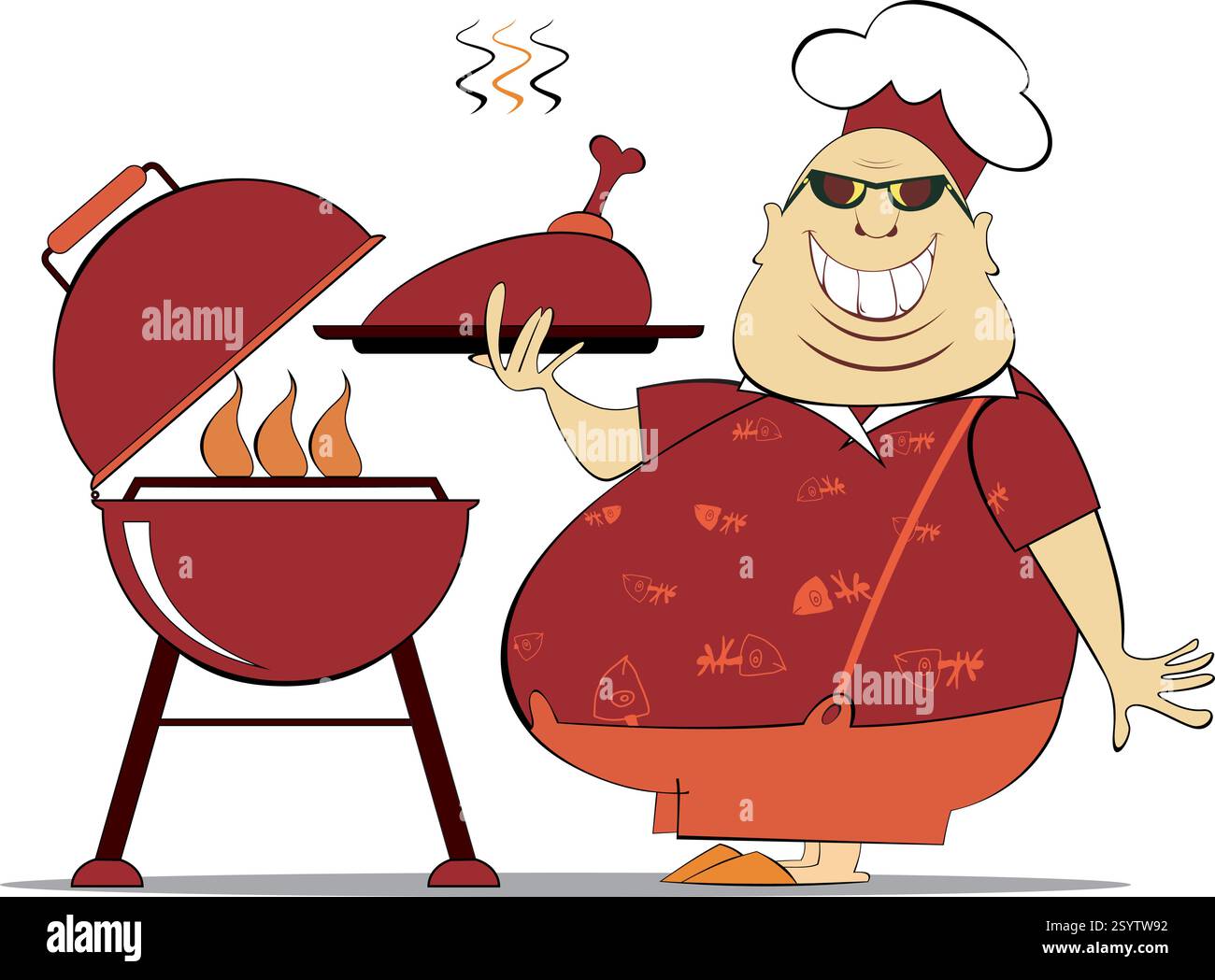 Fat duck restaurant food Stock Vector Images - Alamy