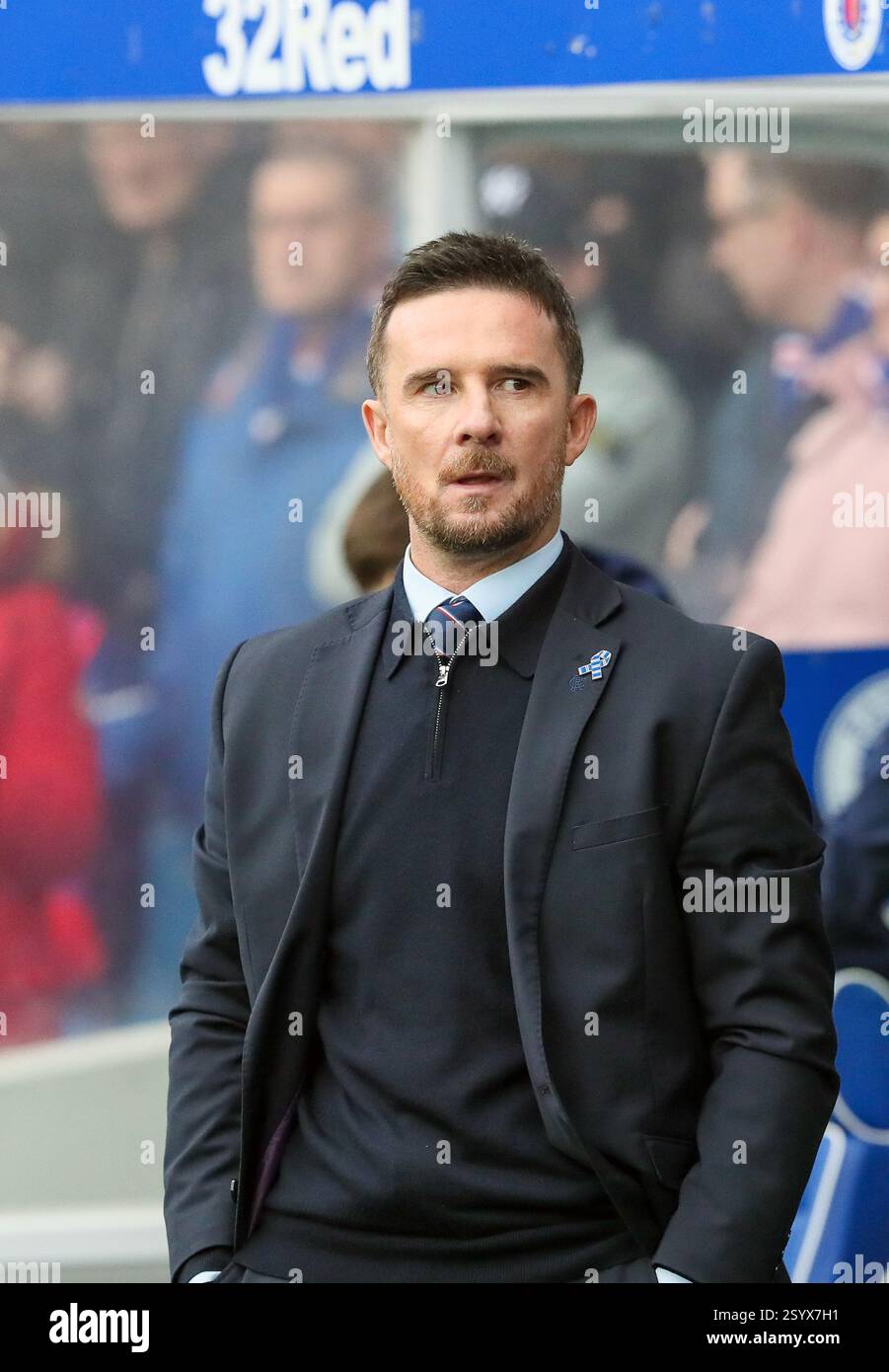 Barry Ferguson, former professional football player, now interim manager and coach for the Scottish Premiership club, Rangers FC. Stock Photo