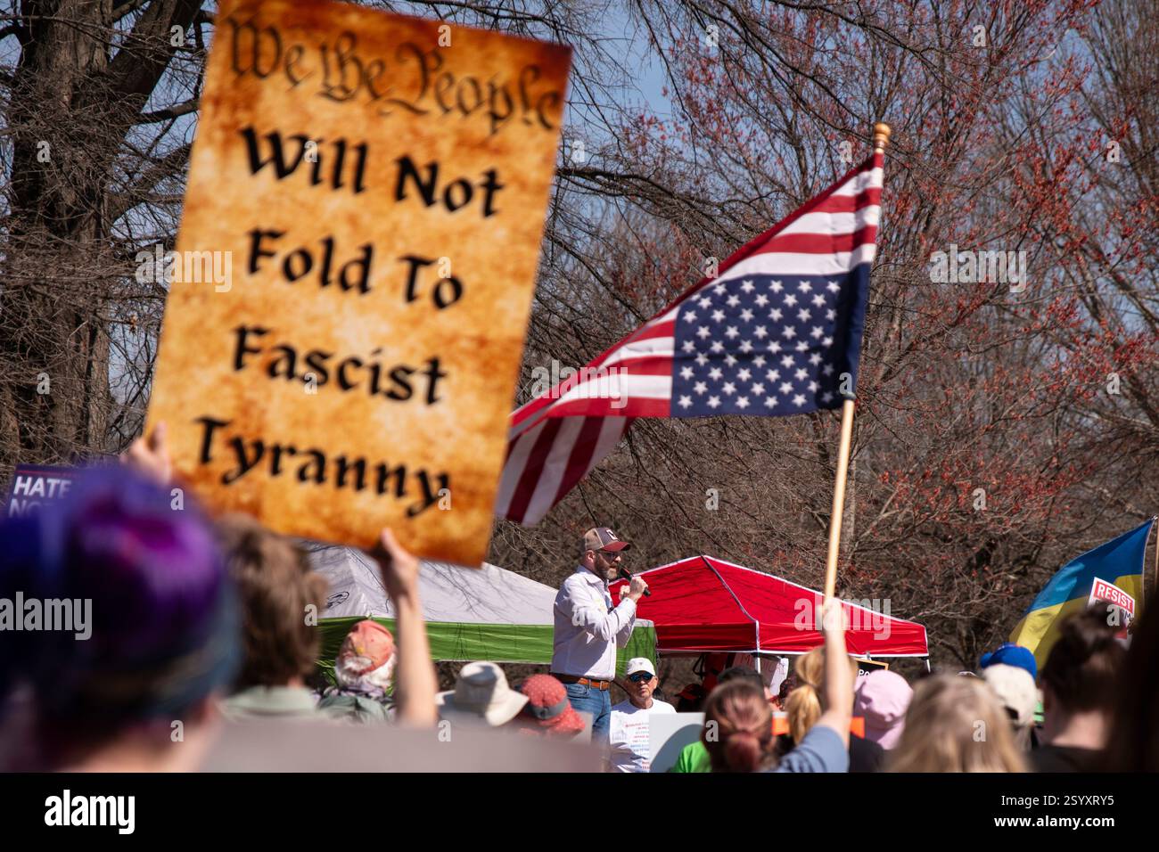 Atlanta Georgia USA March 1 2025 Hundreds Gathered In Atlanta s Atlanta georgia usa march 1 2025 hundreds gathered in atlanta s