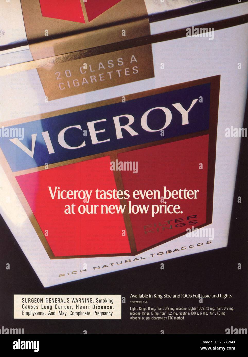 how much were cigarettes in 1989 Cigarette price hi-res stock photography and images