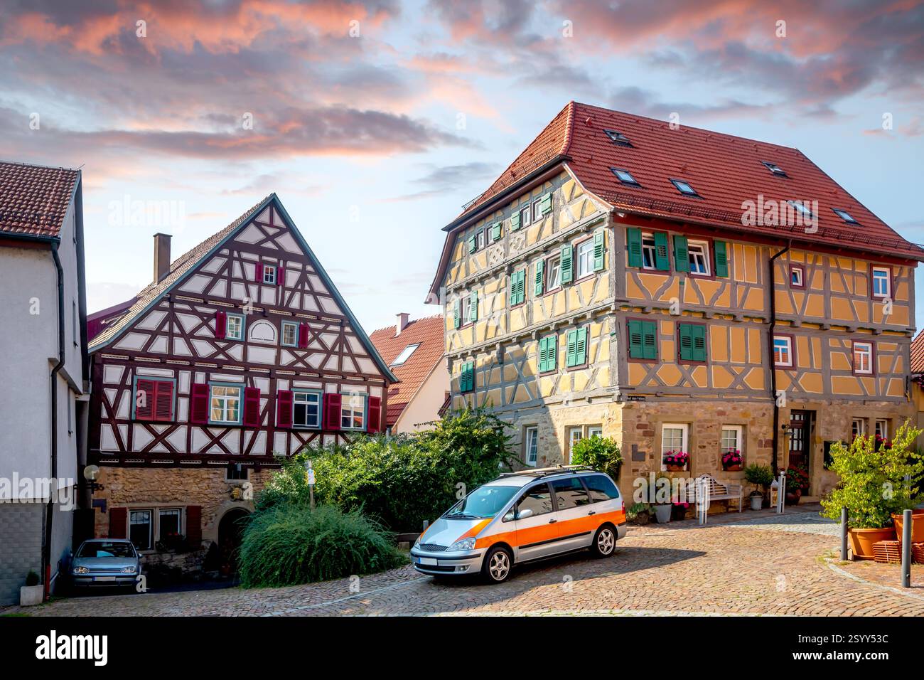 Old city of Marbach am Neckar, Germany Stock Photo