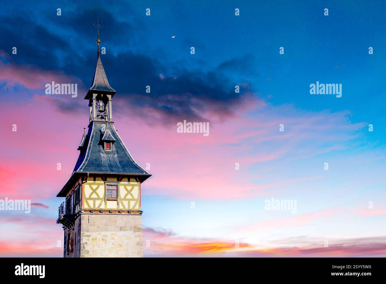 Old city of Marbach am Neckar, Germany Stock Photo