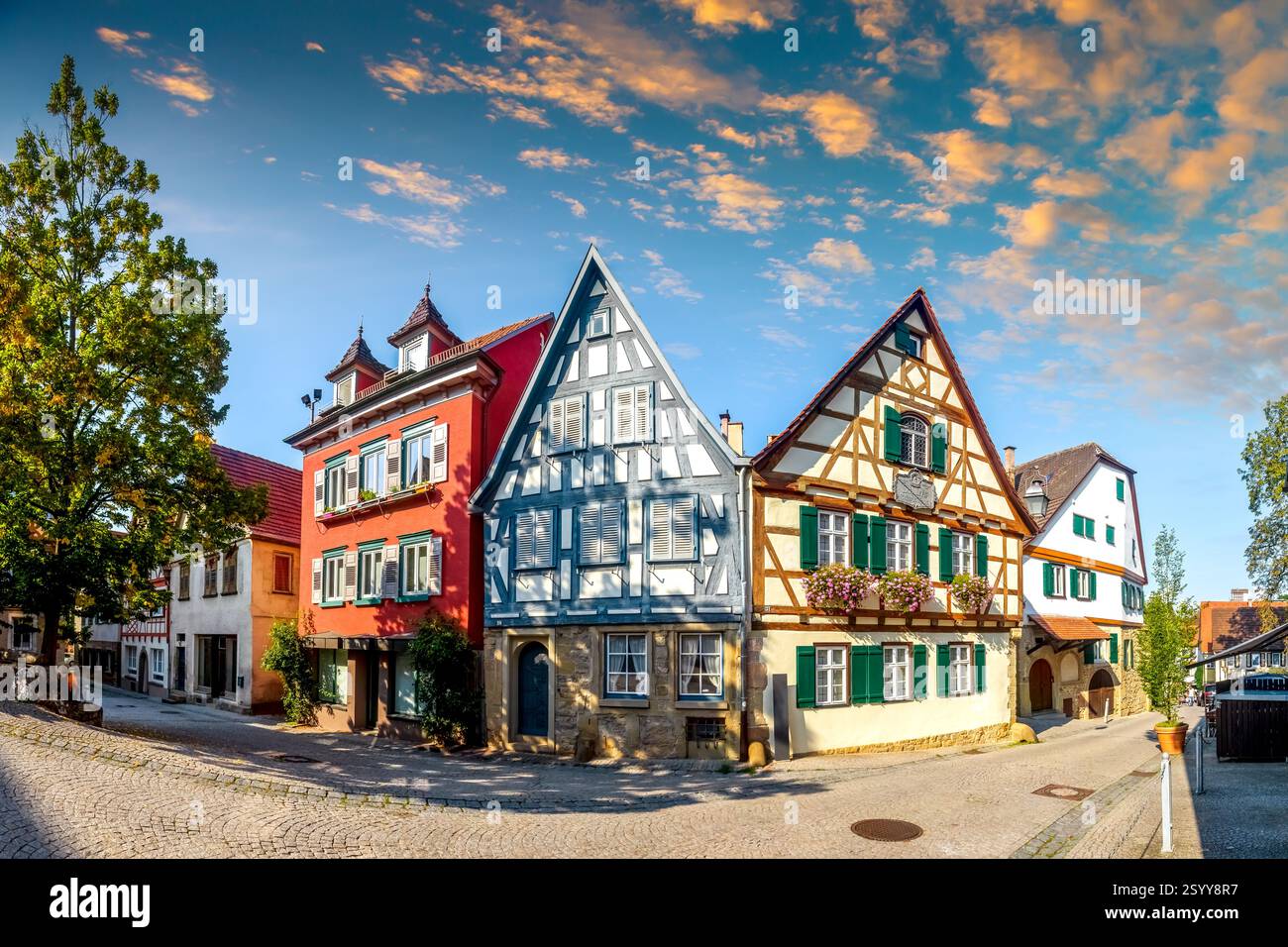 Old city of Marbach am Neckar, Germany Stock Photo