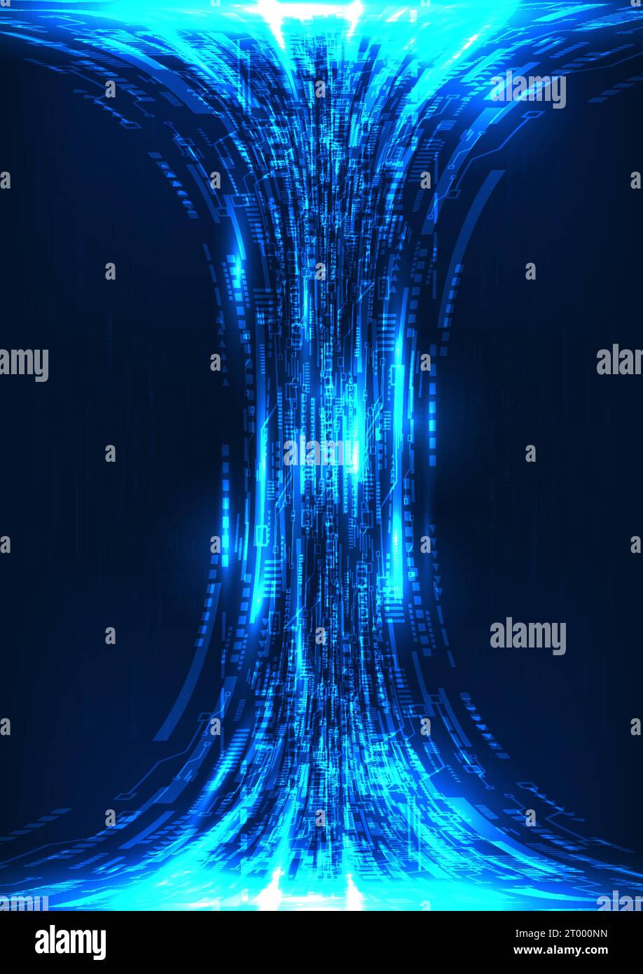 Technology background data Shows the transmission of large amounts of