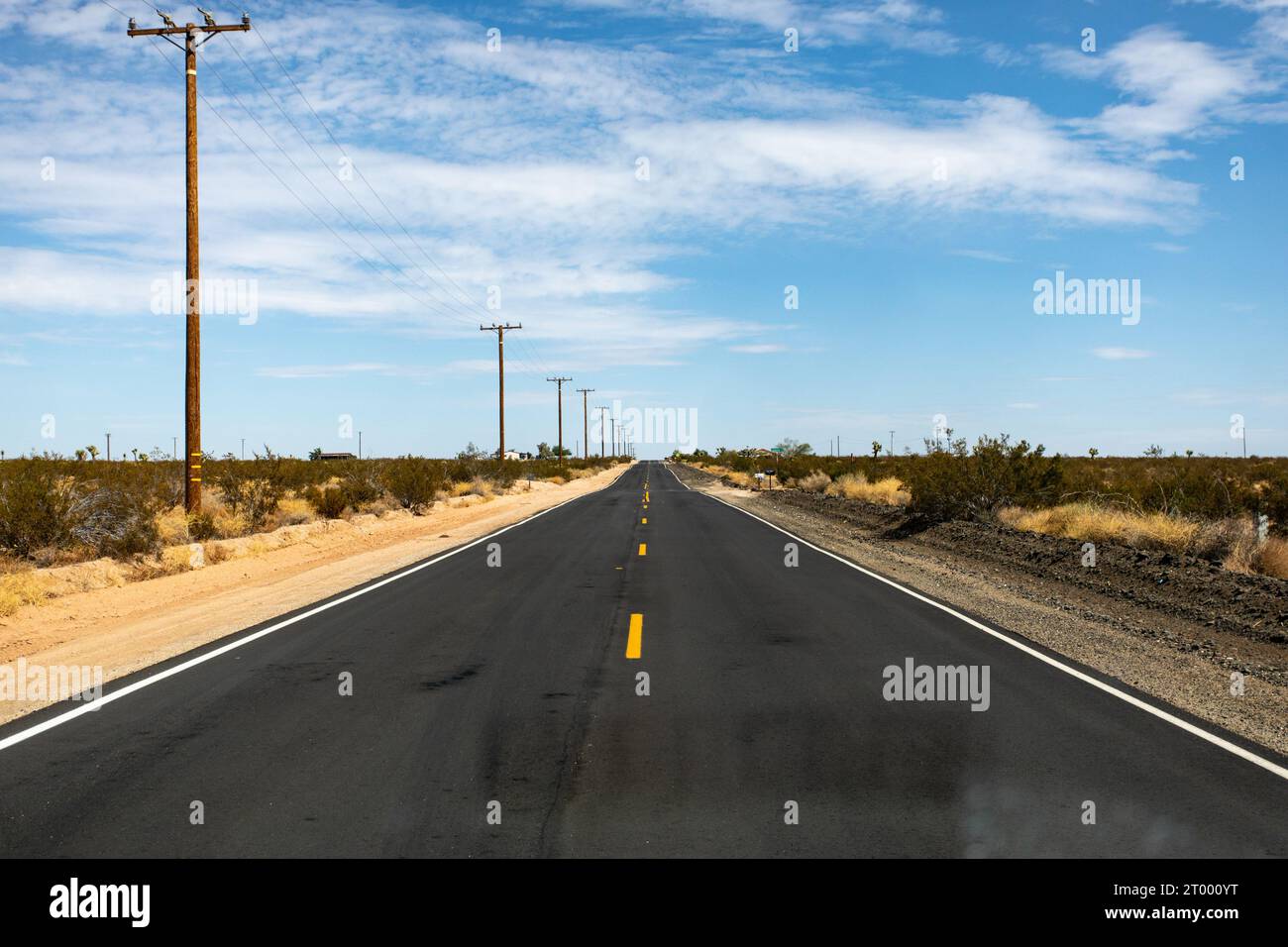 An aerial view of a highway in California, US Stock Photo - Alamy