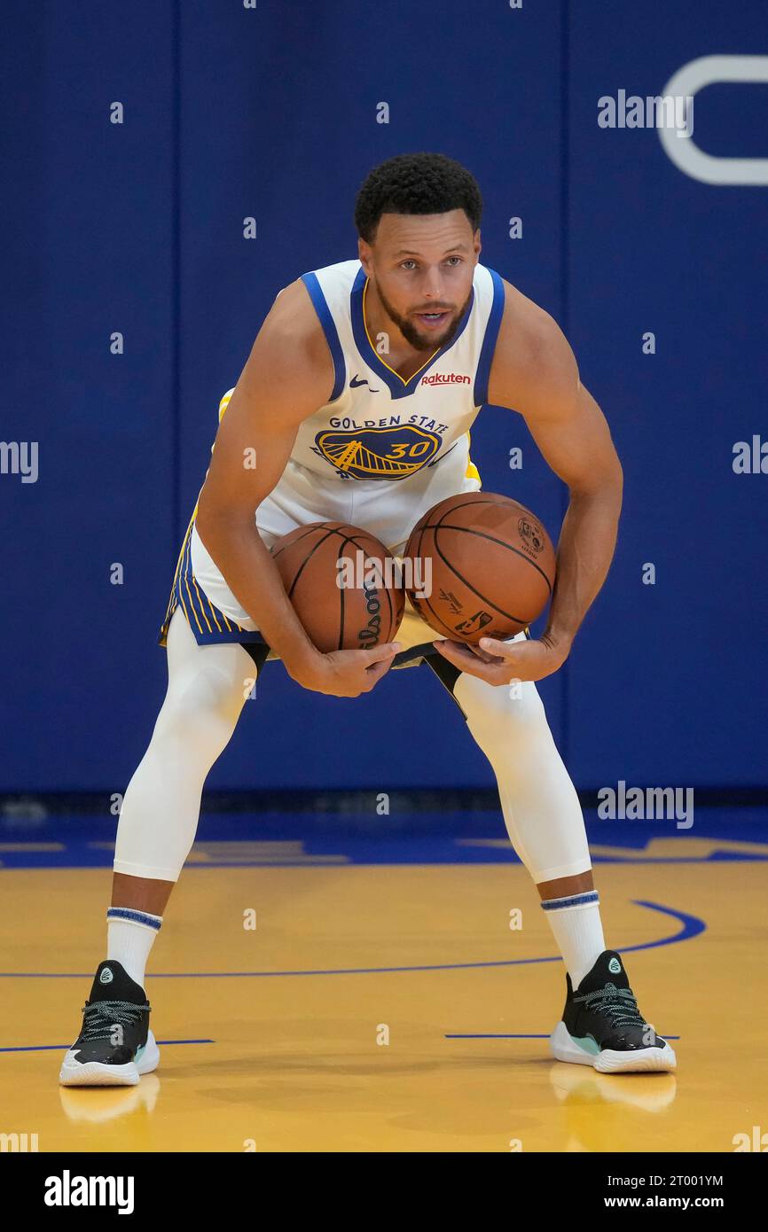 Stephen Curry of the Golden State Warriors poses for a portrait