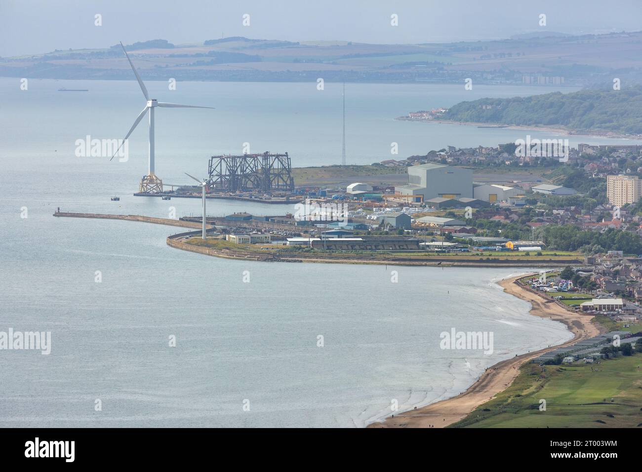 Looking towards Fife Renewables Innovation Centre in Leven from Largo
