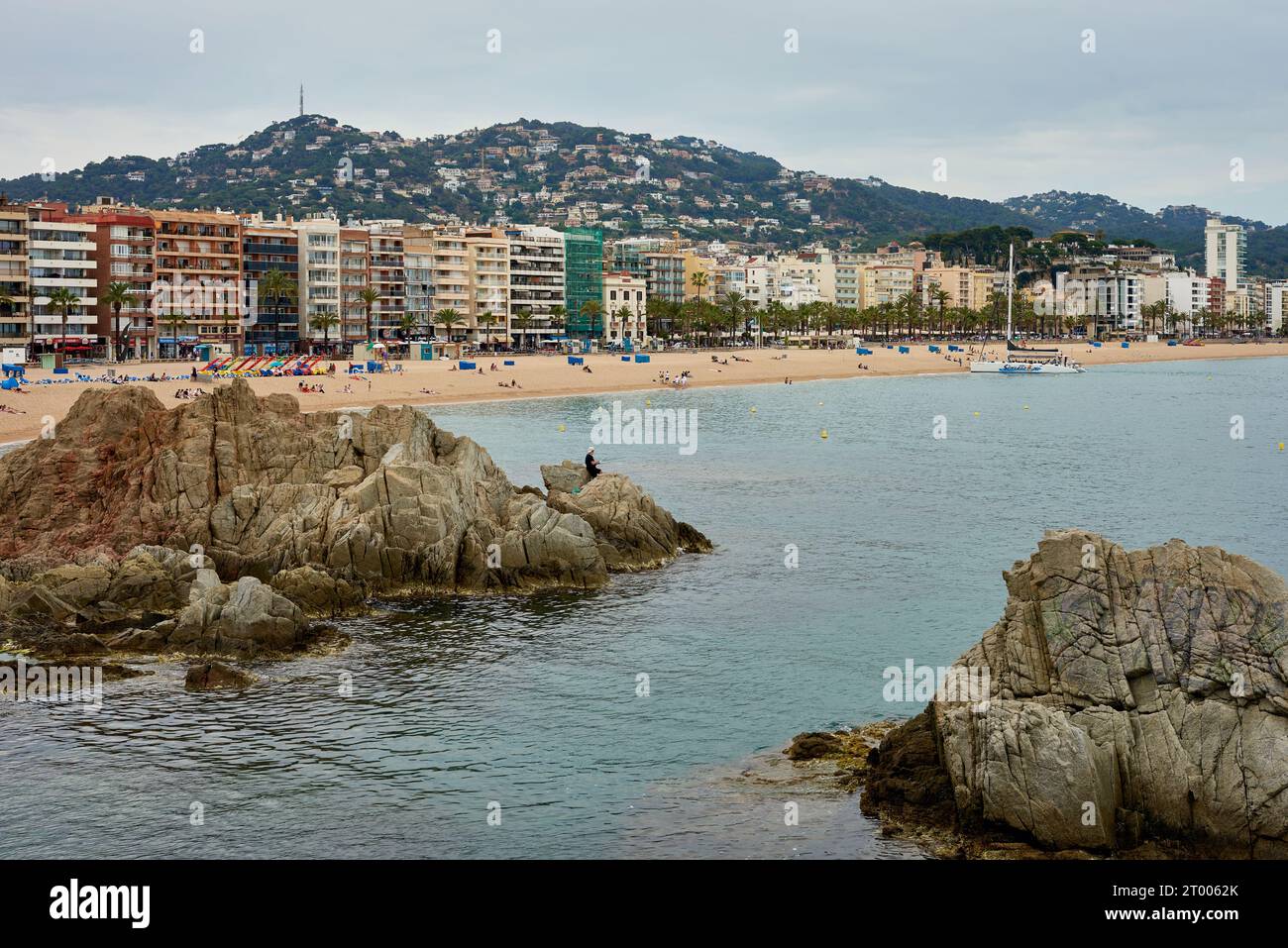 Platja d'Aro Beach in Costa Brava, Catalonia Stock Photo - Alamy
