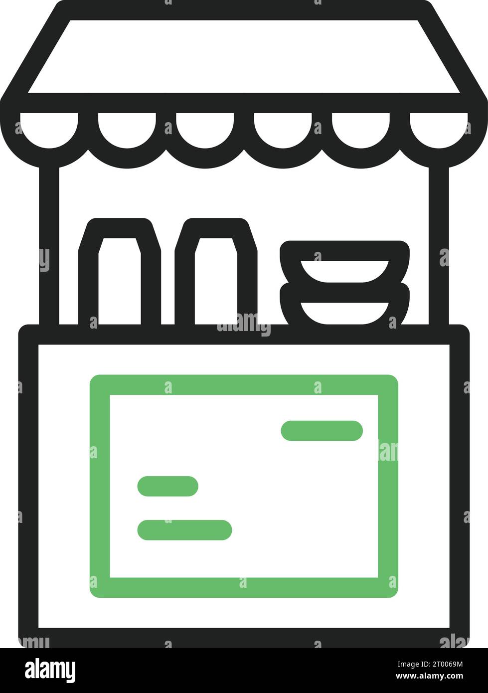 Stall icon vector image. Suitable for mobile application web application and print media. Stock Vector