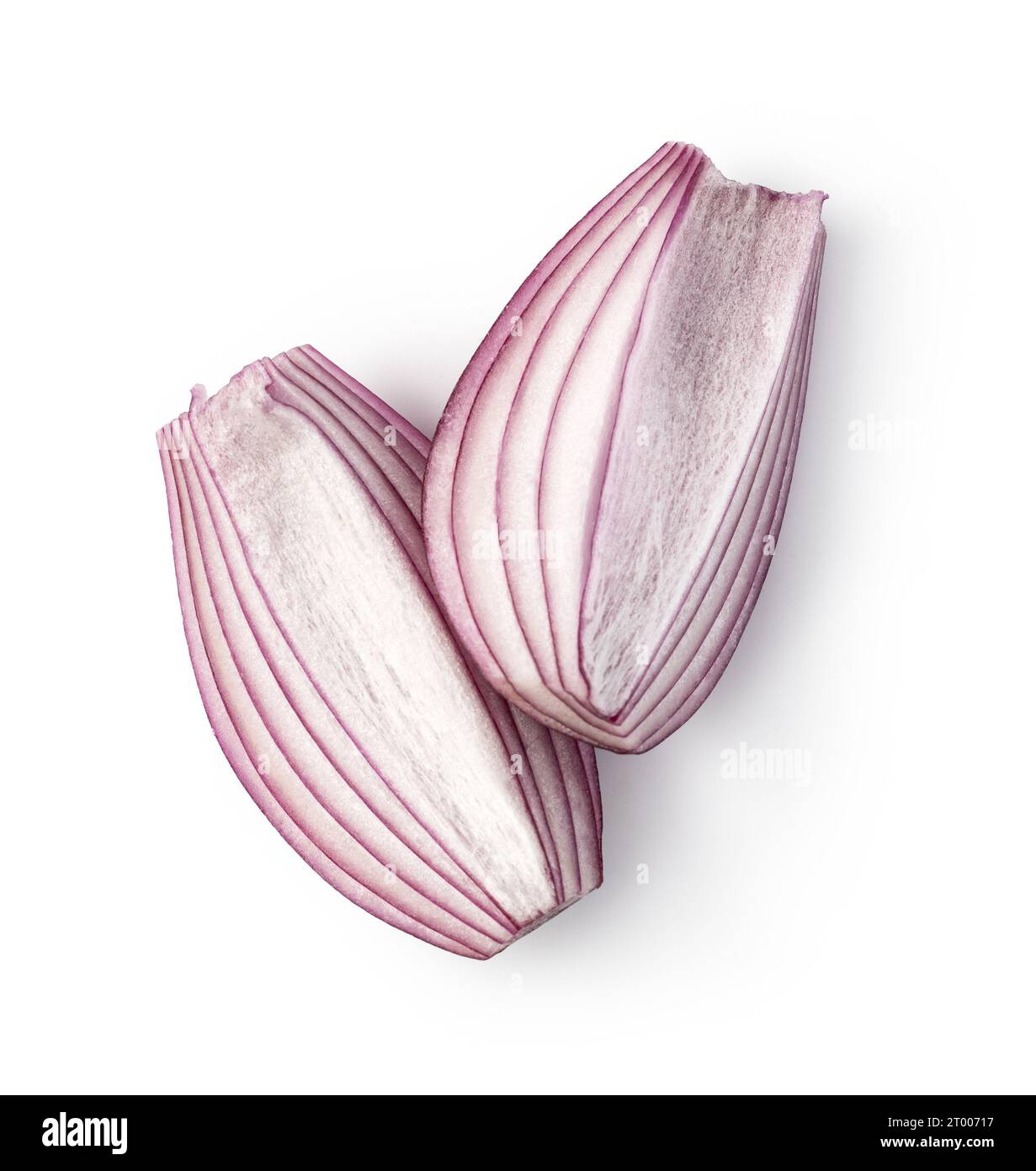 Sliced red onion ring Stock Photo