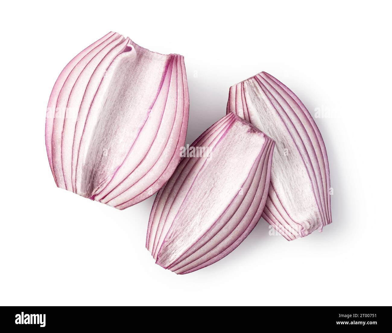 Sliced red onion ring Stock Photo