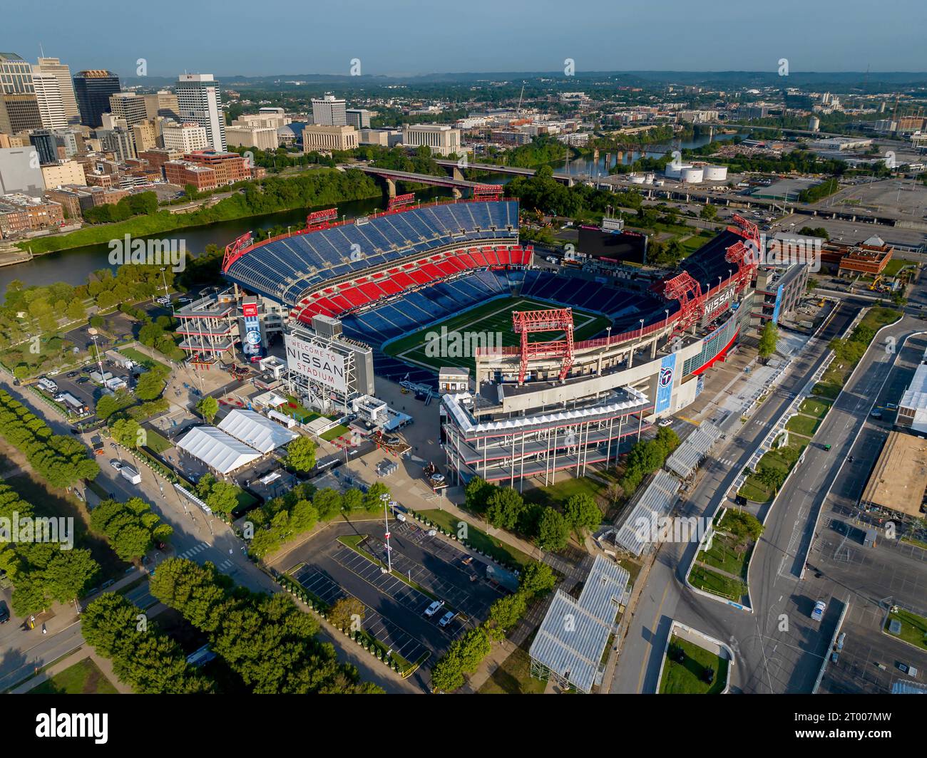 Aerial View Of Nissan Stadium, Home Of The National Football Leagues
