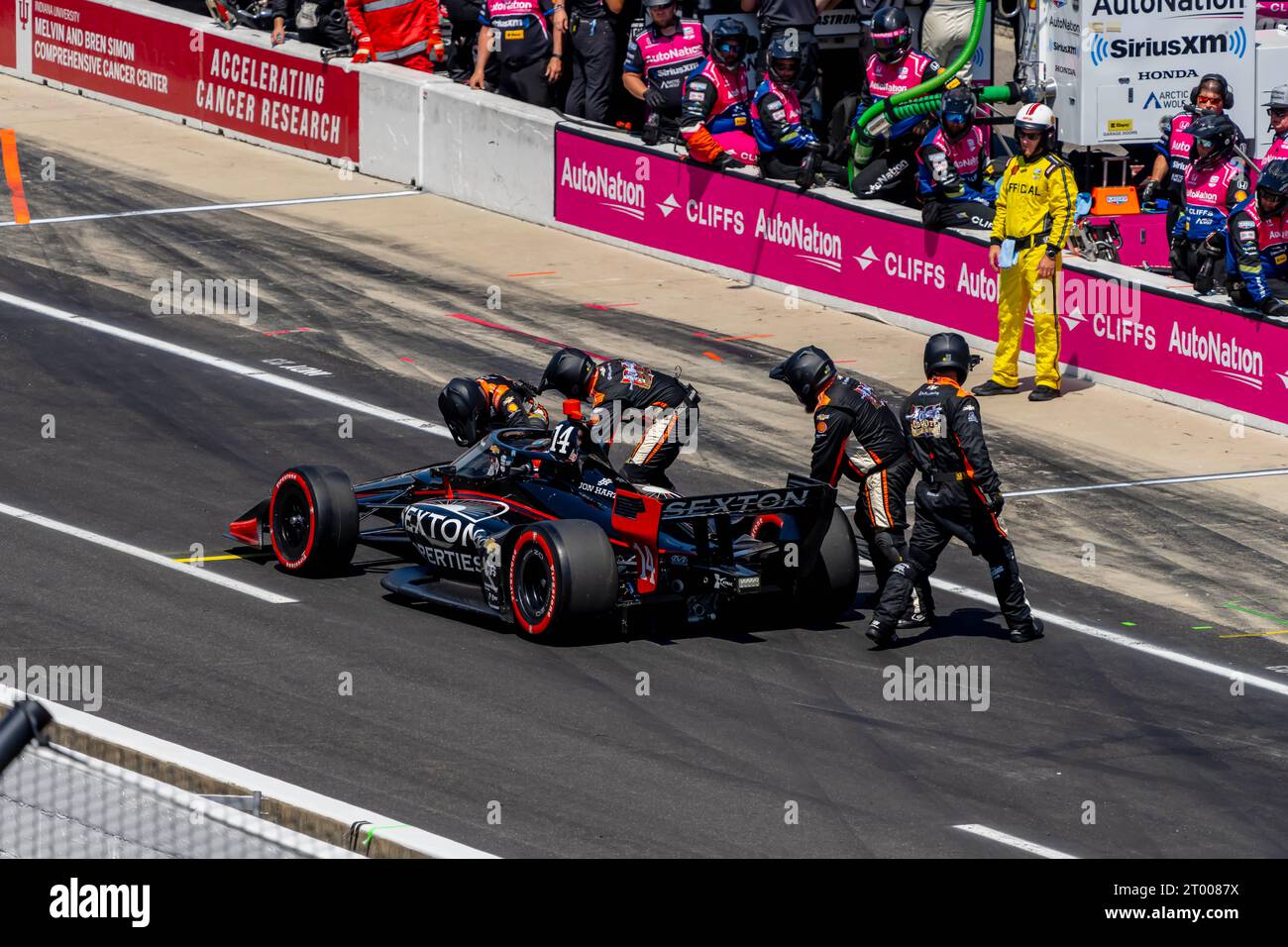 INDYCAR Series 2023: Gallagher Grand Prix AJ Foyt Racing Chevrolet Stock Photo