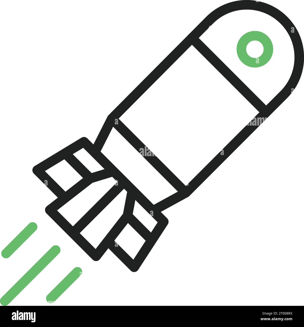 Torpedo icon vector image. Suitable for mobile application web application and print media. Stock Vector