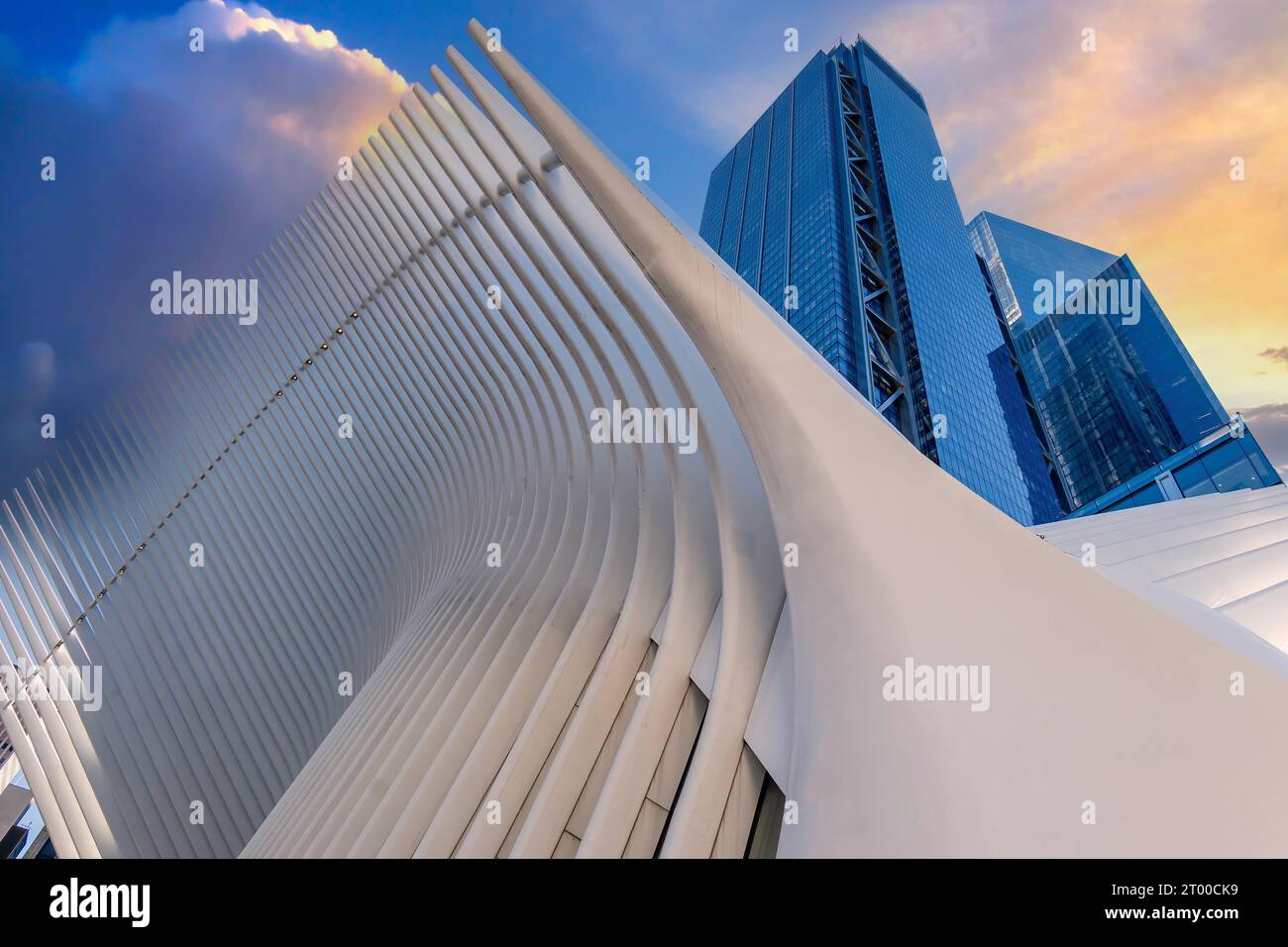 One World Trade Center Oculus building at Westfield World Trade Center Stock Photo