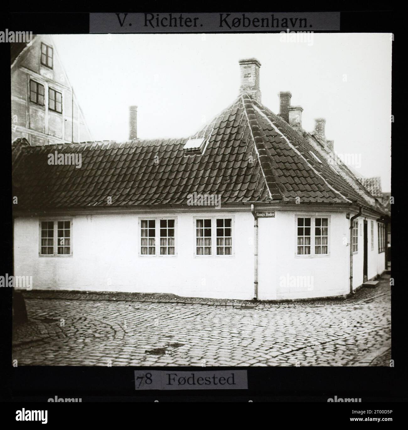 Fødested or birthplace of Hans Christian AndersenH.C, Odense, Denmark by V Richter c 1900 Stock Photo