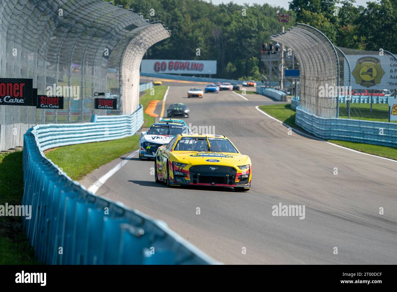 NASCAR Cup Driver, Michael McDowell (34) races for position for the Go