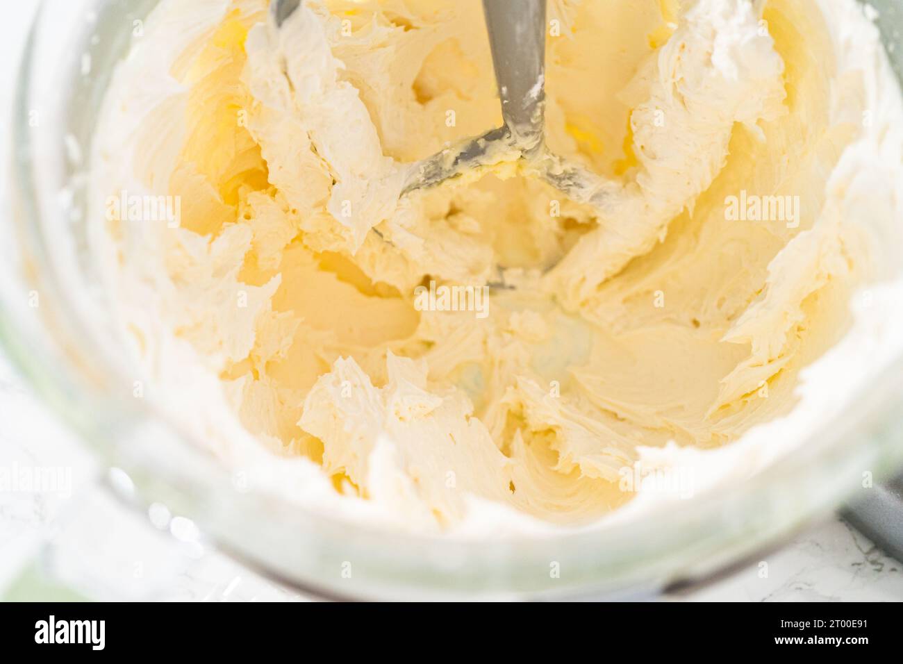 Lemon Buttercream Stock Photo