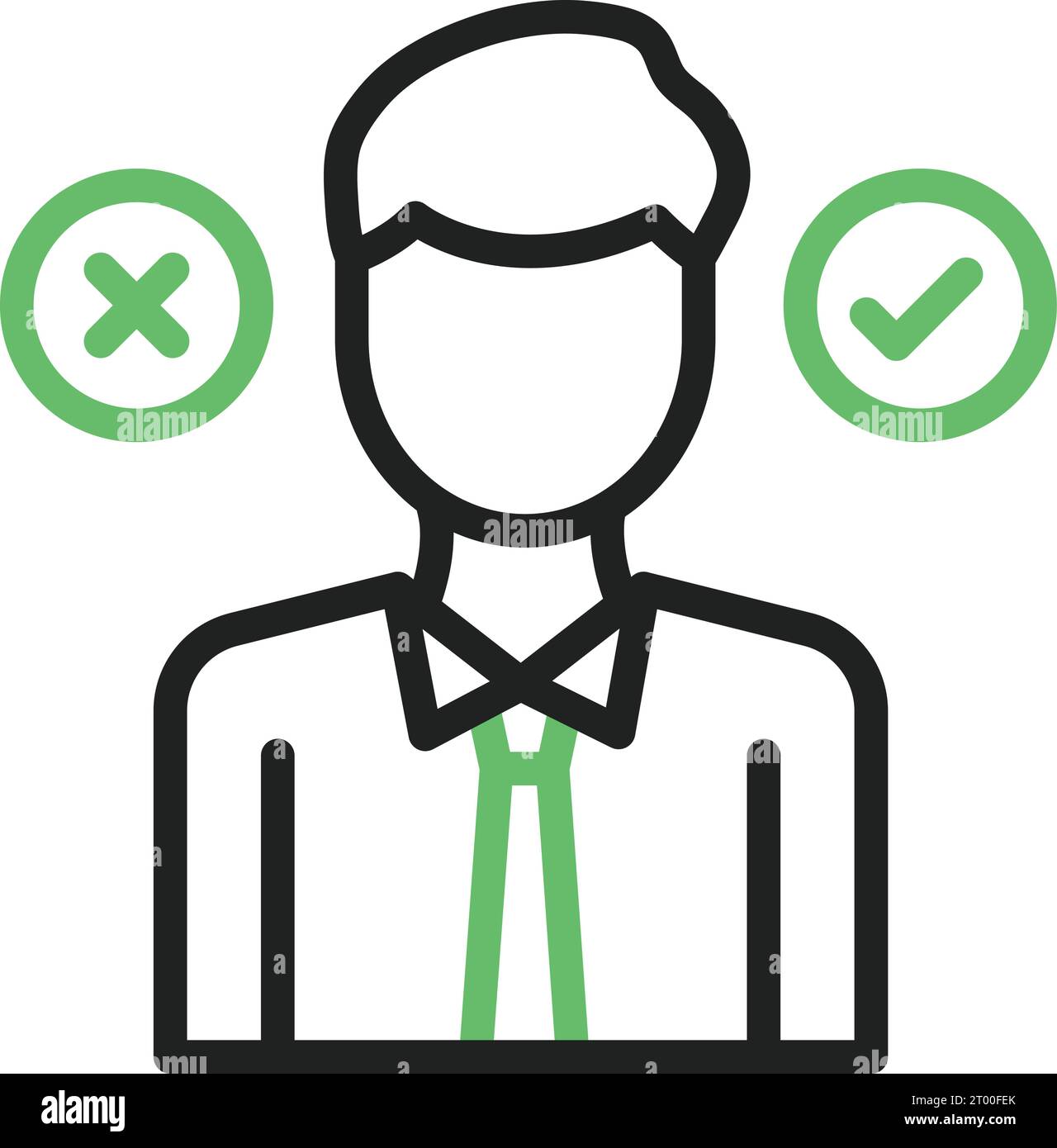 Decision Making icon vector image. Suitable for mobile application web application and print media. Stock Vector