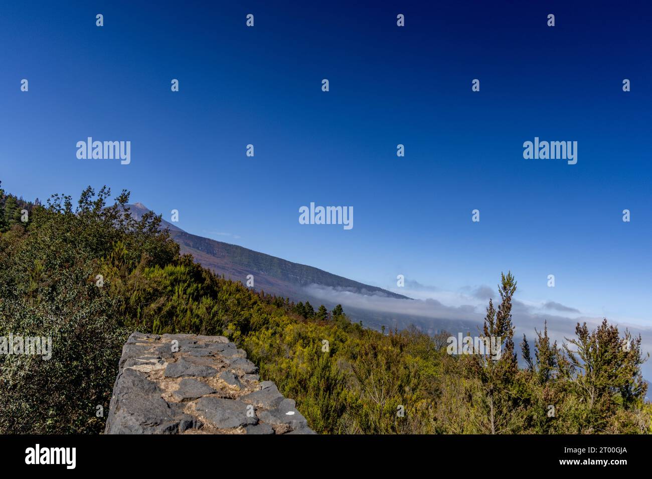 Beautiful view of Los Gigantes cliffs in Tenerife, Canary Islands,Spain.Nature background.Travel concept. Stock Photo