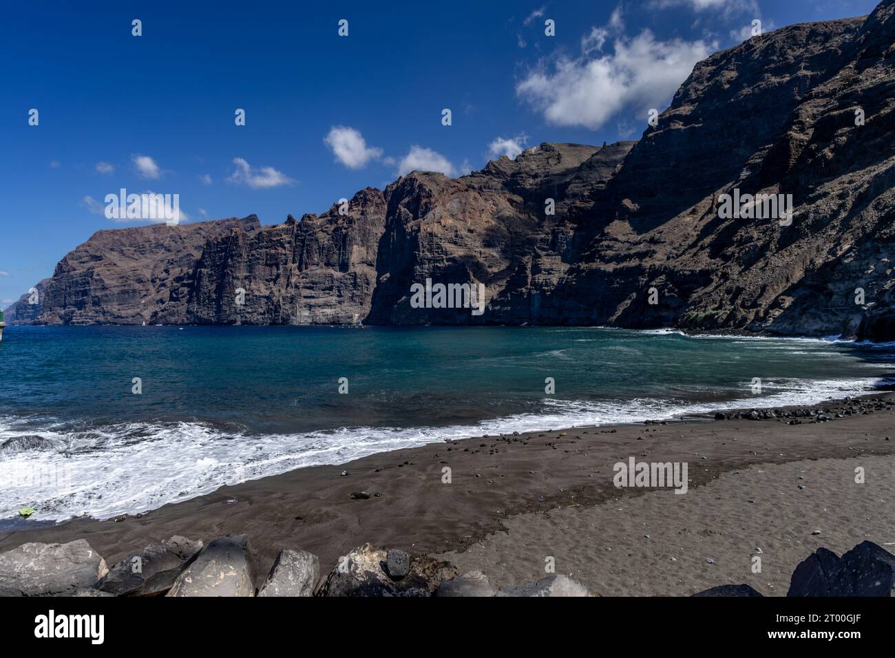 Beautiful view of Los Gigantes cliffs in Tenerife, Canary Islands,Spain.Nature background.Travel concept. Stock Photo