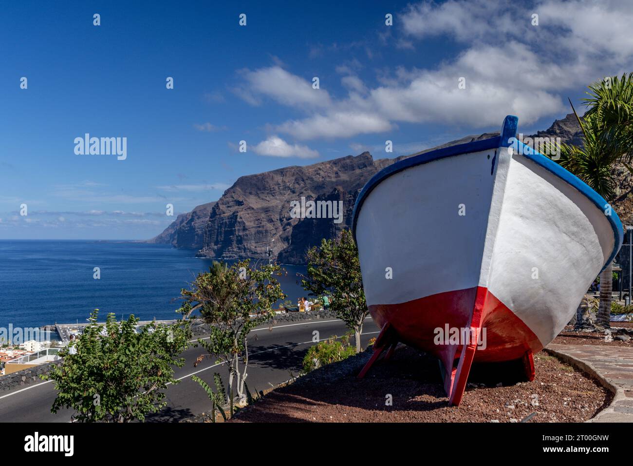 Beautiful view of Los Gigantes cliffs in Tenerife, Canary Islands,Spain.Nature background.Travel concept. Stock Photo