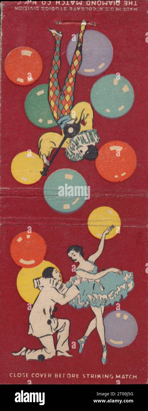 The Diamond Match Company US Matchbook Cover c.1950 Stock Photo