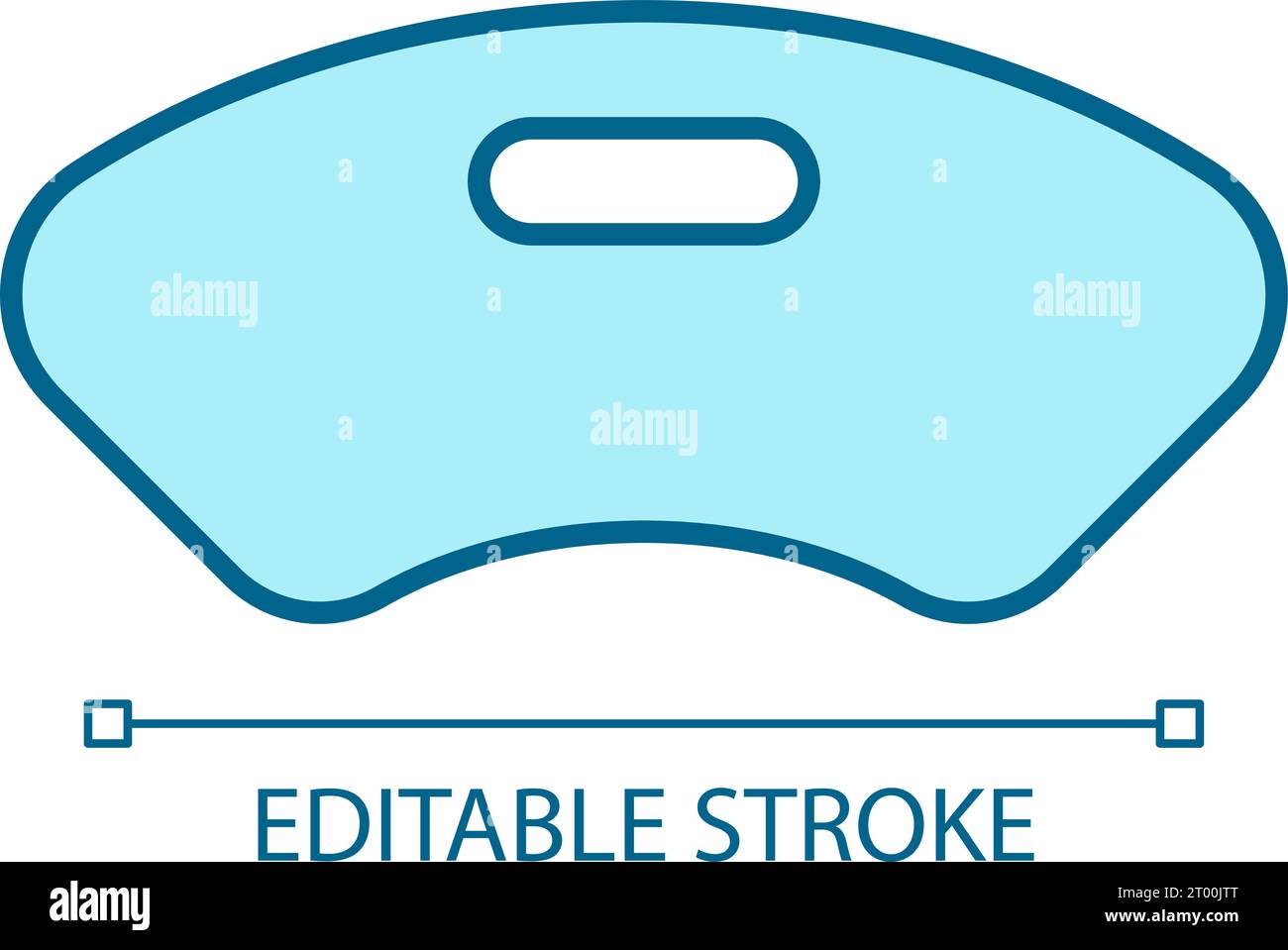 2D customizable thin line blue medical equipment icon Stock Vector ...