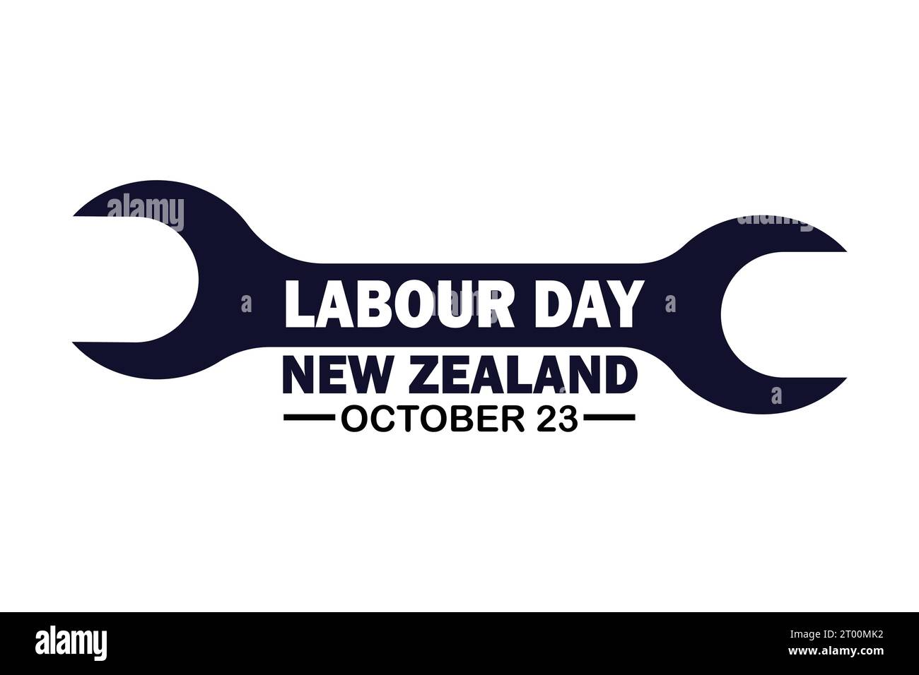 Labour Day New Zealand Vector Illustration. October 23. Suitable for greeting card, poster and banner. Stock Vector