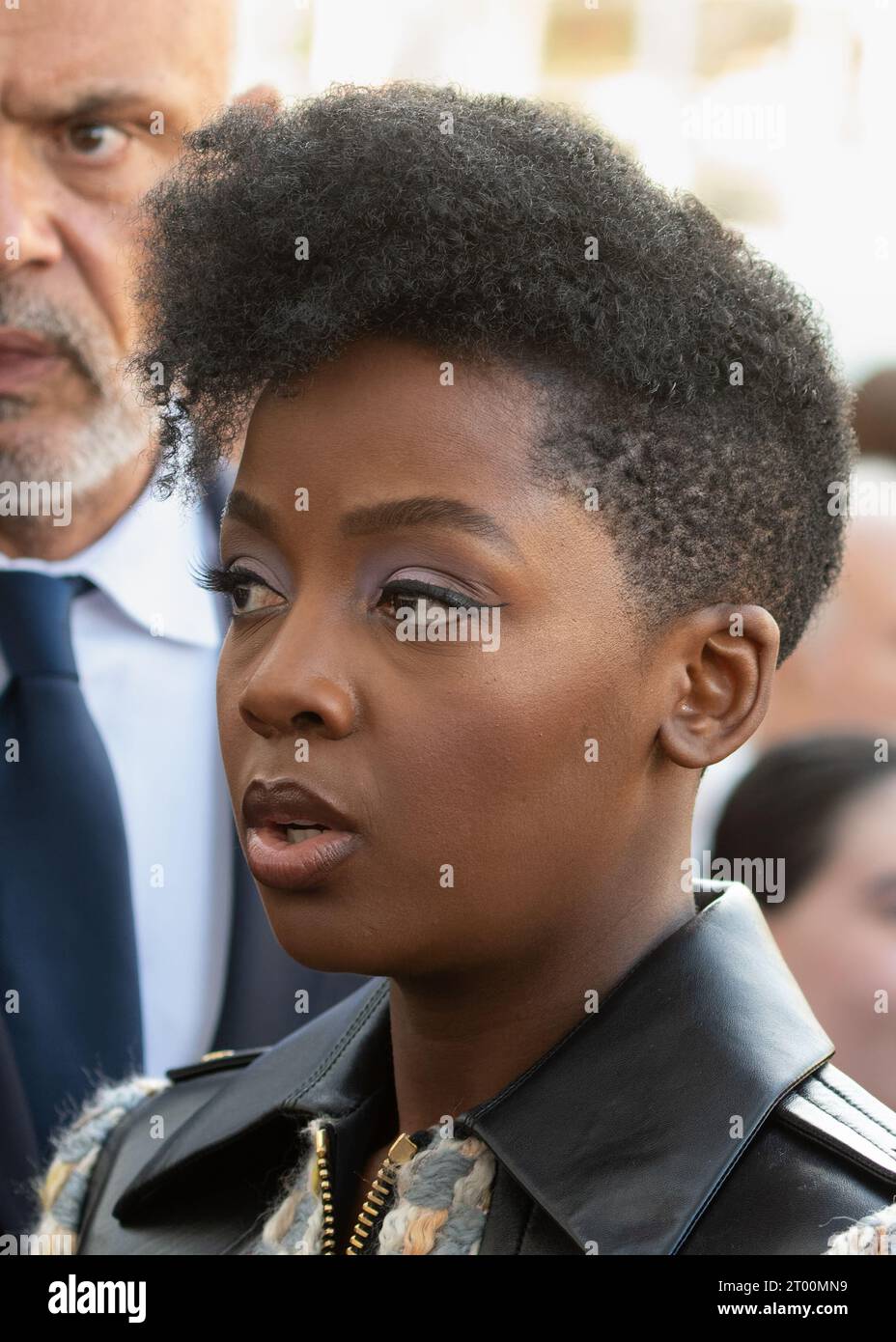 Paris, France. 02nd Oct, 2023. The actress Thuso Mbedu attends the Louis Vuitton womenswear Spring/Summer 2024 show as part on PARIS FASHION WEEK - OCTOBER 02 2023 Credit: Jacques Julien/Alamy Live News Credit: Jacques Julien/Alamy Live News Stock Photo