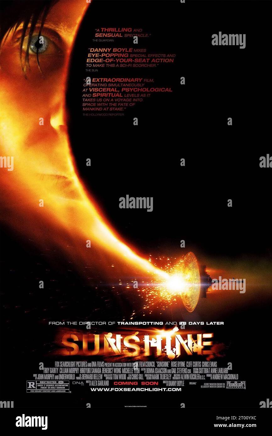 Sunshine Year 2007 UK Director Danny Boyle Cillian Murphy American poster Stock Photo Alamy