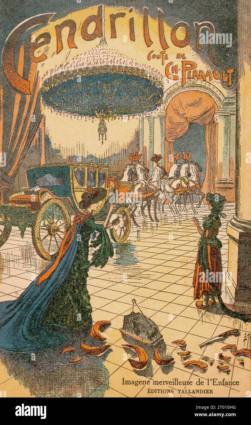 Cinderella Illustration published in "Les contes de Perrault", by ...