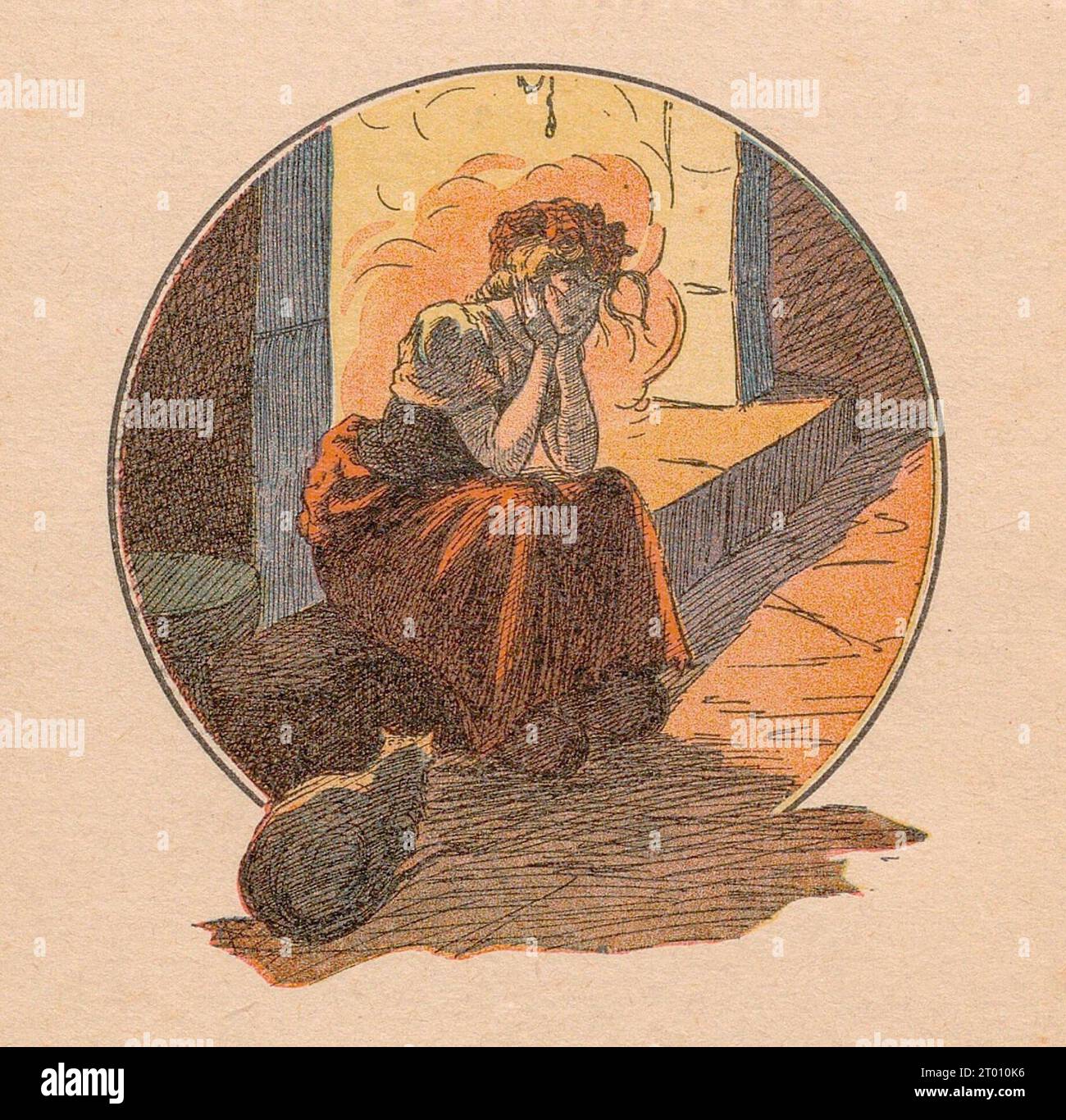 Cinderella Illustration published in "Les contes de Perrault", by ...
