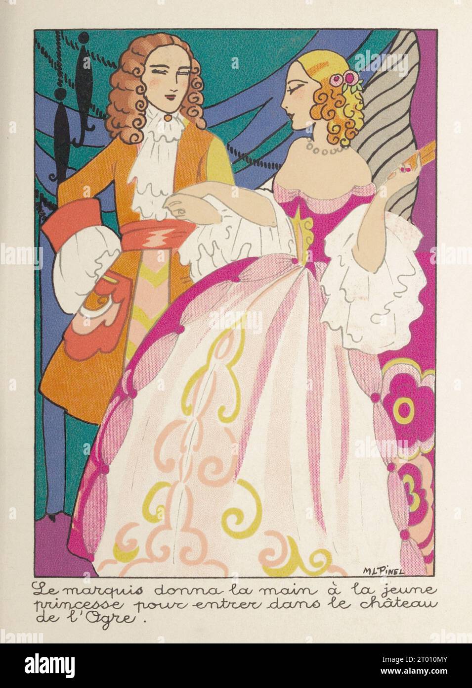 The Marquis de Carabas giving his hand to the young princess