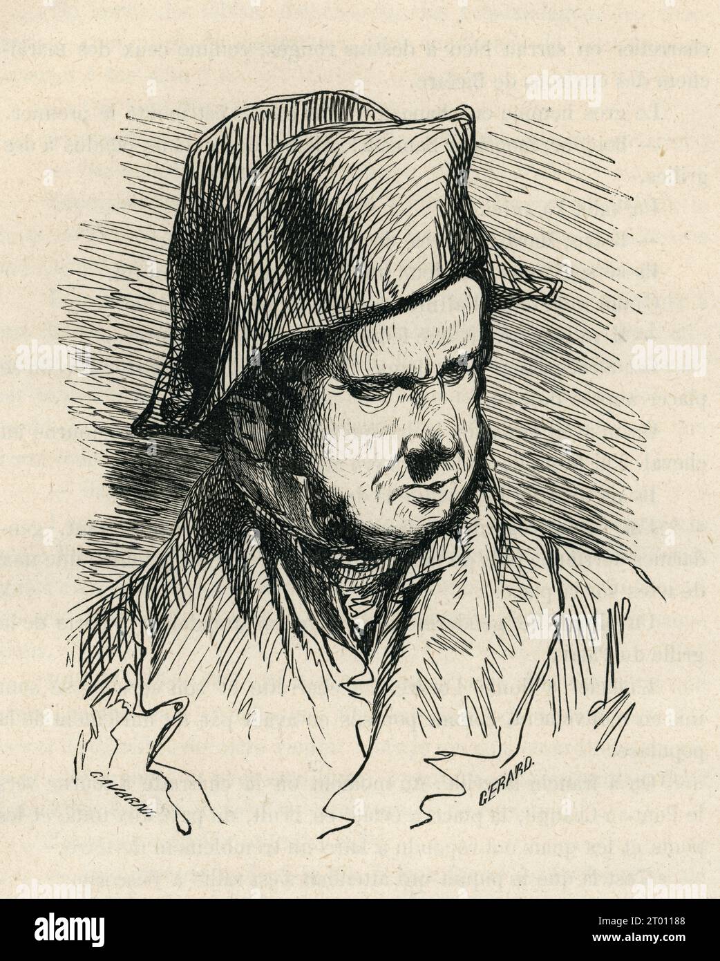 Chapter XLVIII. The executioner. Illustrator: Gavarni. Engraver: Louis ...