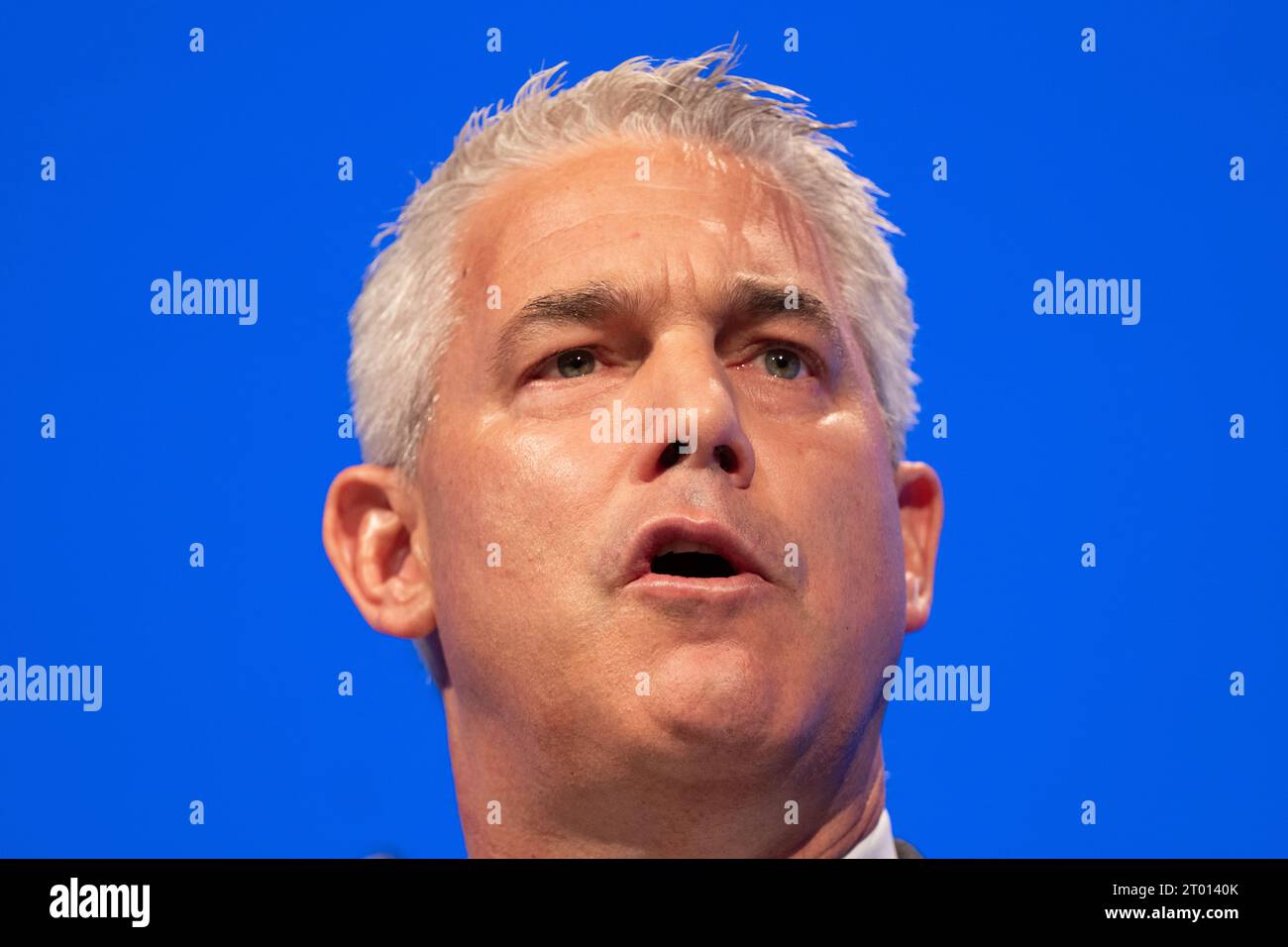 Manchester, UK. Manchester, UK. 03rd Oct, 2023. Steve Barclay Secretary of state for health and Social care.3rd day Conference Manchester 2023.GARYROBERTS/WORLDWIDEFEATURES.COM Credit: GaryRobertsphotography/Alamy Live News Credit: GaryRobertsphotography/Alamy Live News Stock Photo