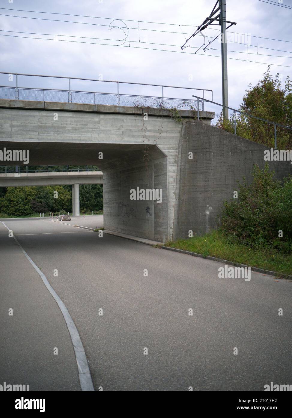 Bridge over a road Stock Photo - Alamy