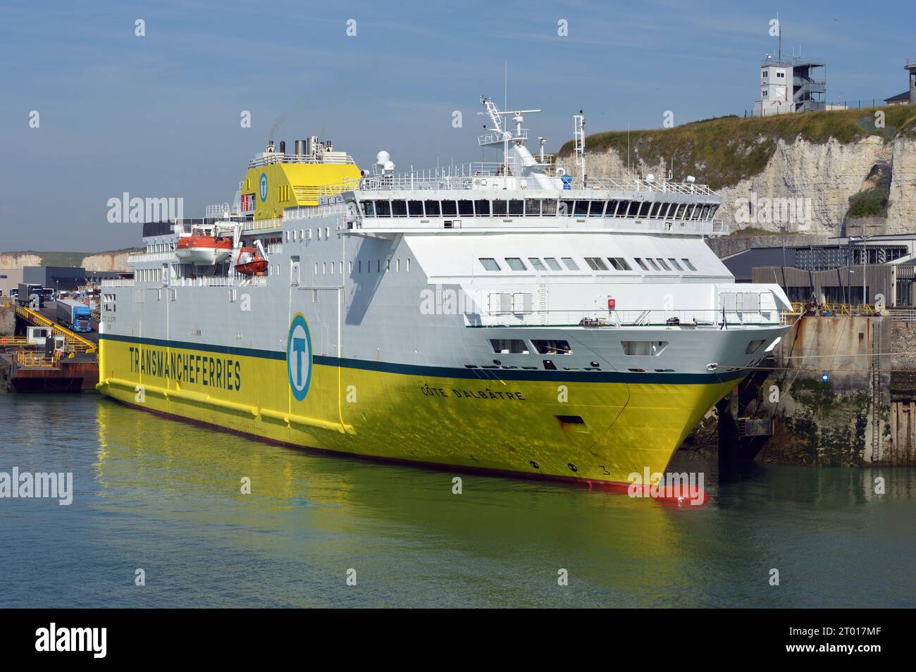 Cote D'Albatre, Ferry, Dieppe, Normandy, France Stock Photo