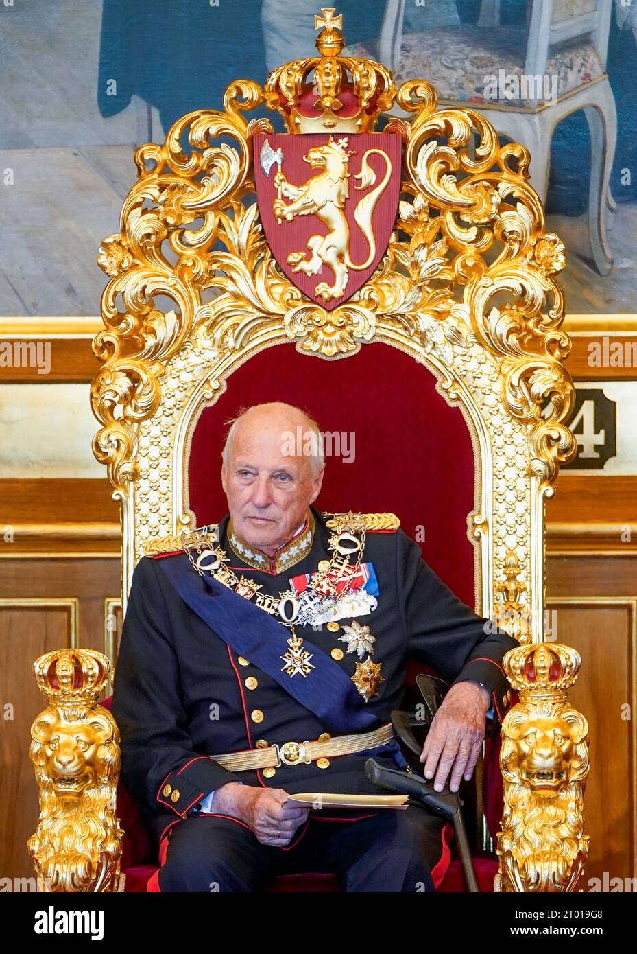 oslo-20231003-king-harald-during-the-ceremonial-opening-of-the-168th