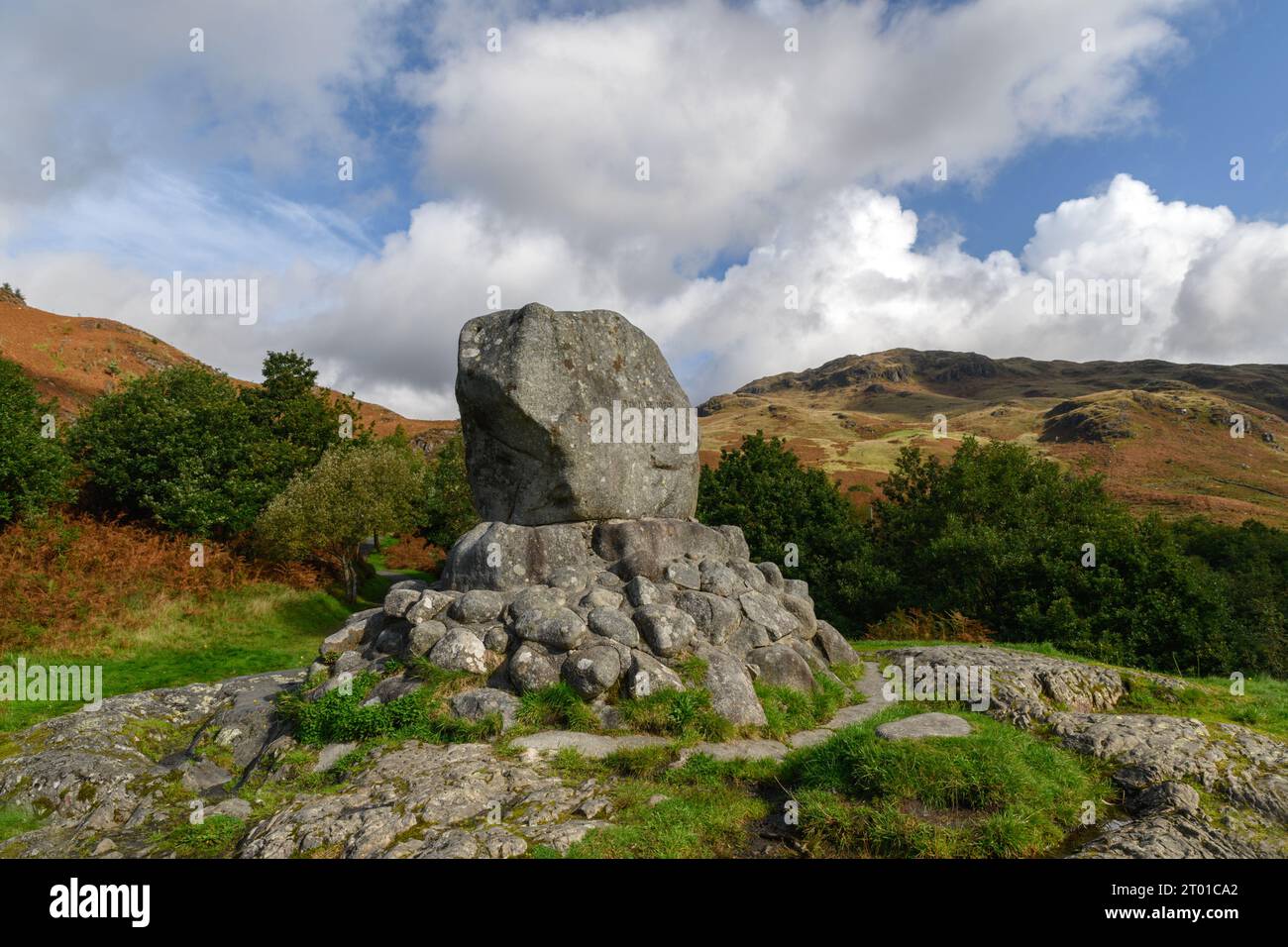 The Bruces Stone in Glentrool, Dumfries and Galloway, Scotland Stock Photo
