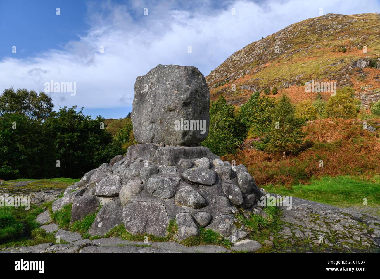 The Bruces Stone in Glentrool, Dumfries and Galloway, Scotland Stock Photo