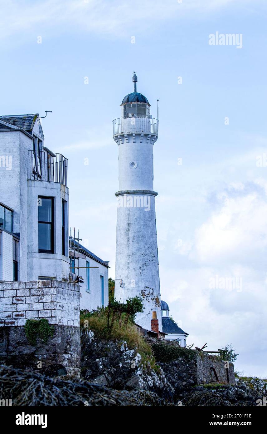 Autumn view of the 1823 Tayport High Lighthouse, commonly known as the ...