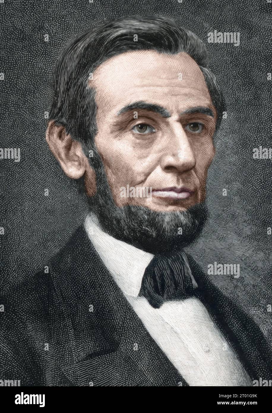 Abraham lincoln portrait color hires stock photography and images Alamy