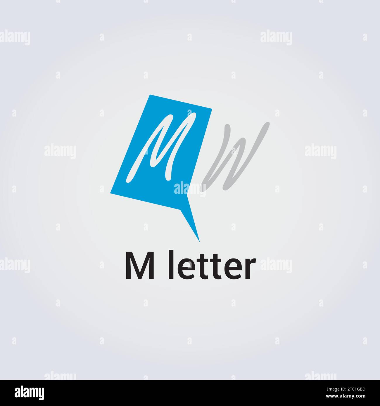 M Letter Icon Design Single Isolated Logo Design Brand Corporate Identity Various Colors Editable Template Vector Monogram Emblem Illustration Brand Stock Vector