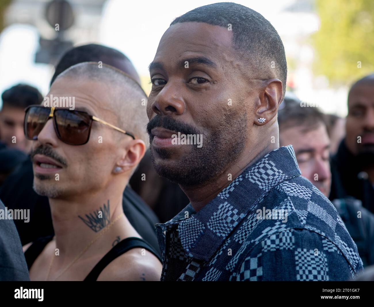 The actor Colman Domingo attends the Louis Vuitton womenswear Spring/Summer 2024 show as part on PARIS FASHION WEEK - OCTOBER 02 2023 Stock Photo