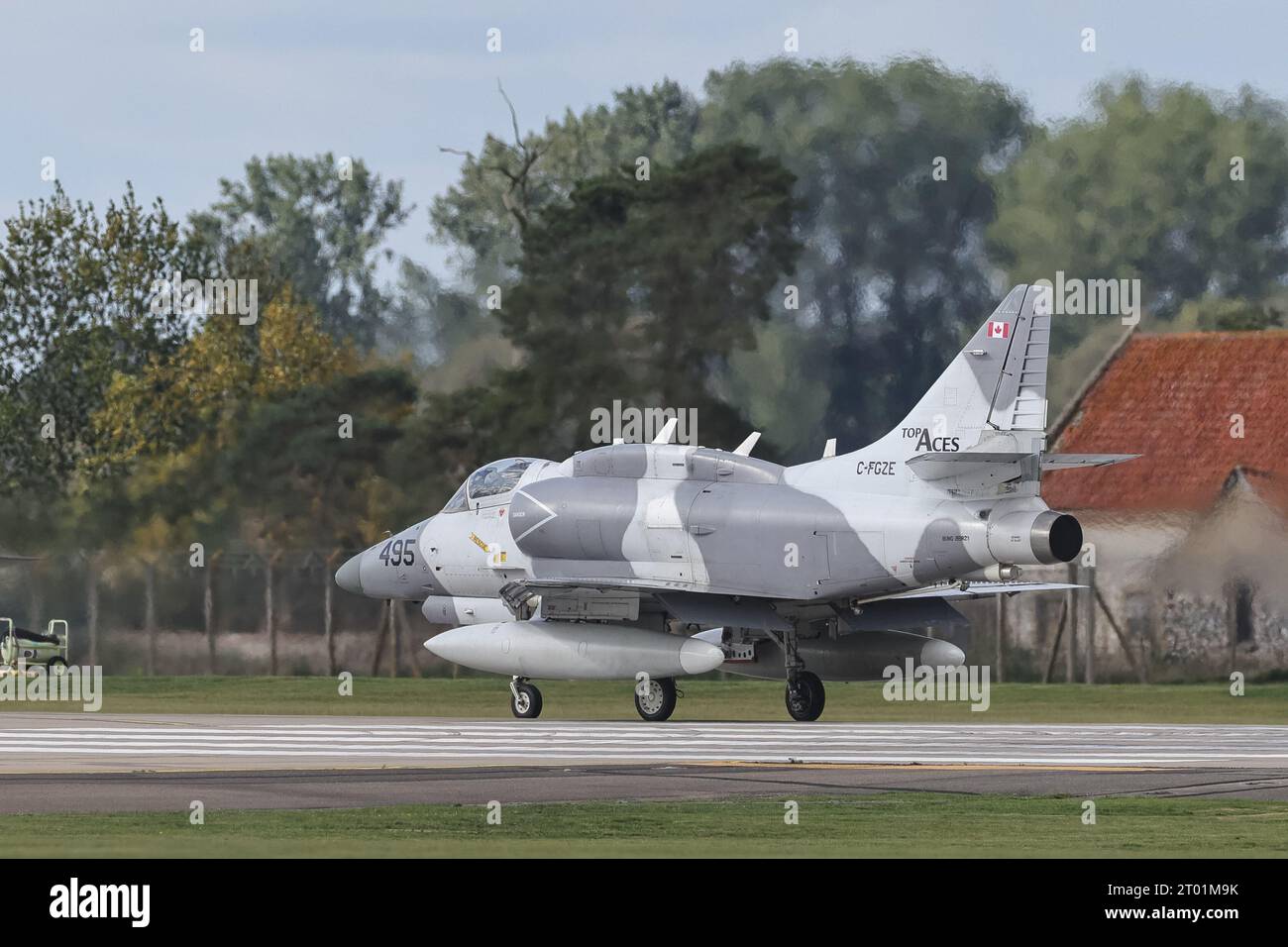 A Douglas A4 Skyhawk at RAF Lakenheath, Lakenheath, United Kingdom