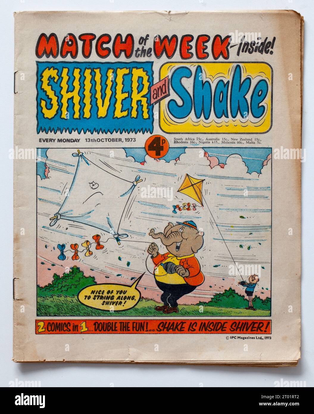 Shiver and Shake Comic Stock Photo