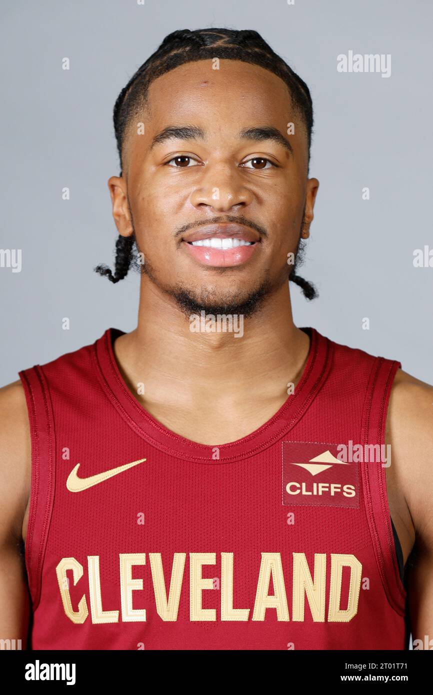 Cleveland Cavaliers guard Sharife Cooper poses for a portrait during