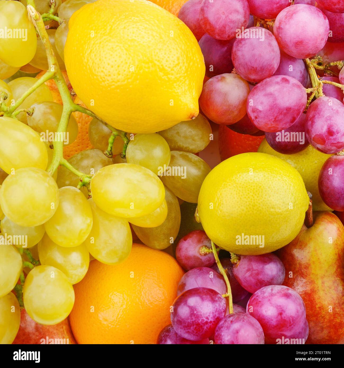 Bright beautiful background of ripe fruits. Organic healthy food Stock ...